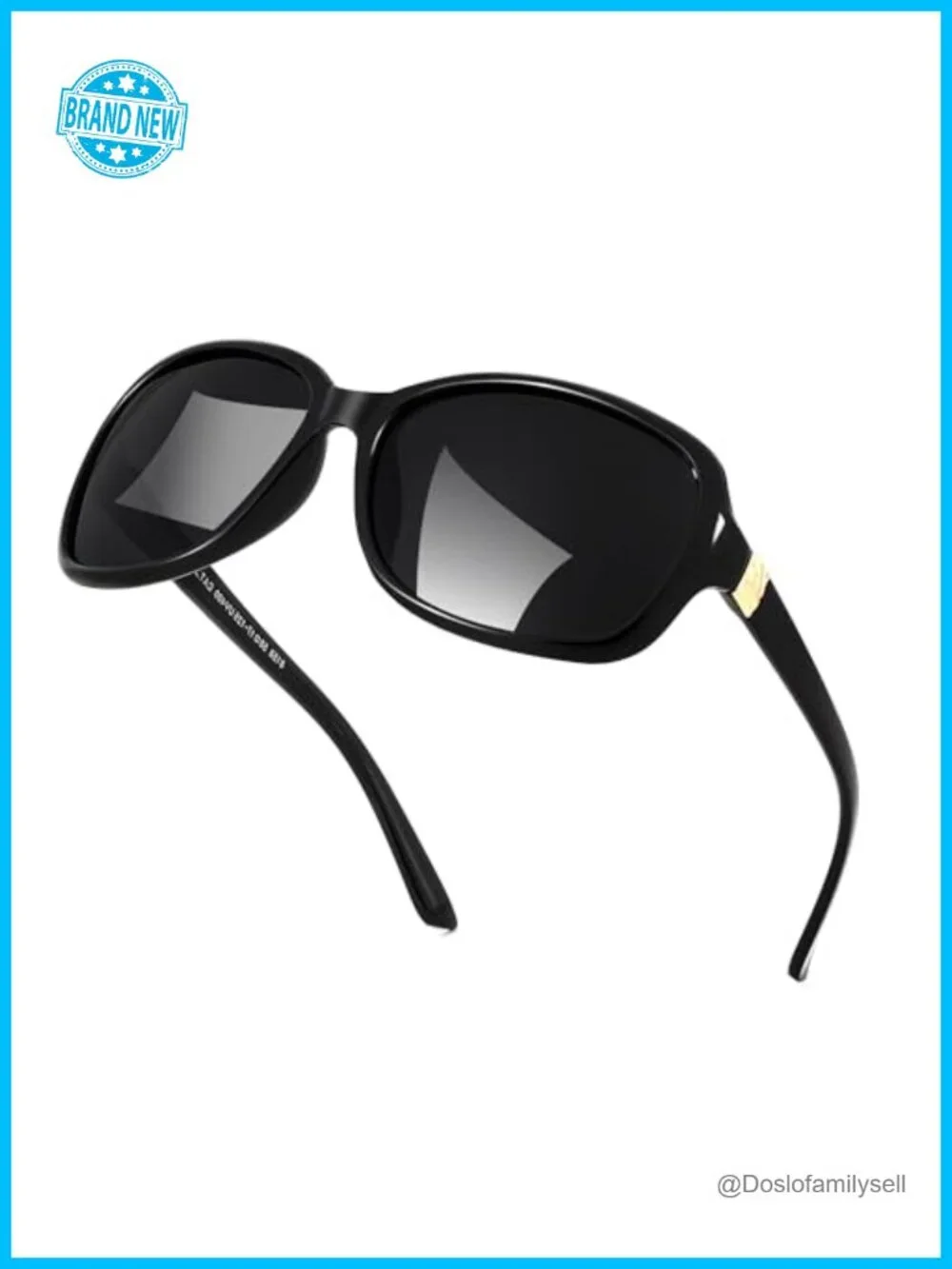Vintage Square Polarized Sunglasses for Women UV400 Retro Wrap Around